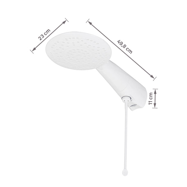 Aquecedor Elétrico de Ponto 5500W Versátil 3T Branco