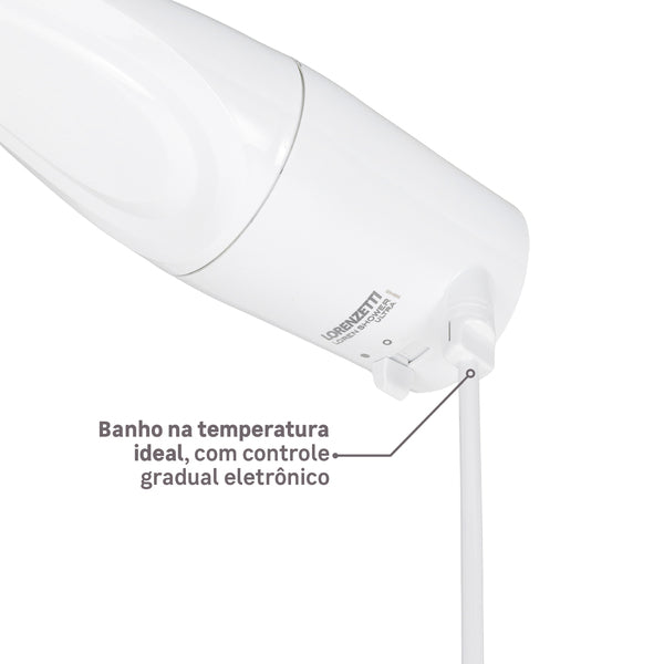 Chuveiro Elétrico 6800w Branco Quadrado Loren Shower