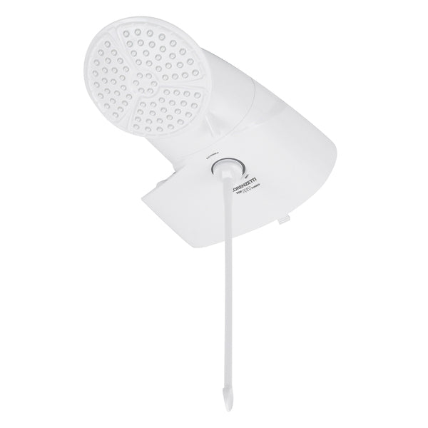 Chuveiro Elétrico Eletrônico 7500w Branco Redondo com Pressurizador Top Jet