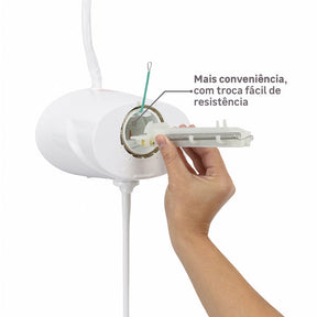Chuveiro Elétrico Multitemperatura 6400w Branco Redondo Top Jet