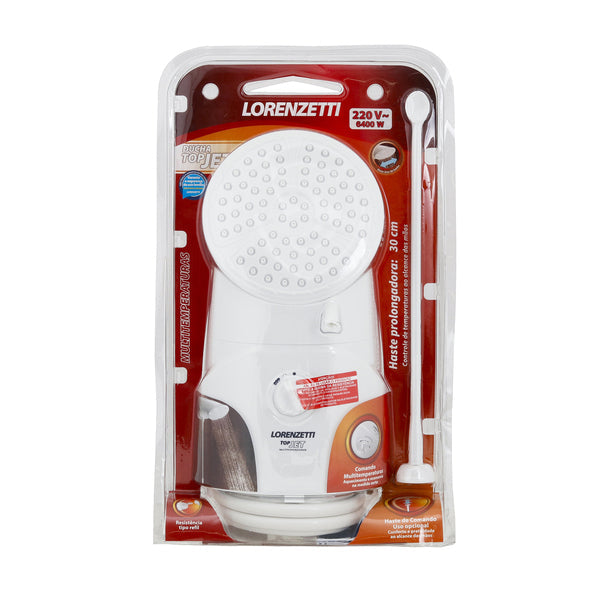 Chuveiro Elétrico Multitemperatura 6400w Branco Redondo Top Jet