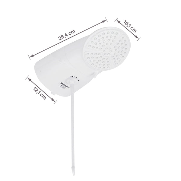 Chuveiro Elétrico Multitemperatura 6400w Branco Redondo Top Jet