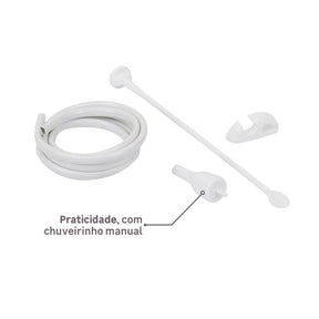 Chuveiro Elétrico Multitemperatura 6400w Branco Redondo Top Jet