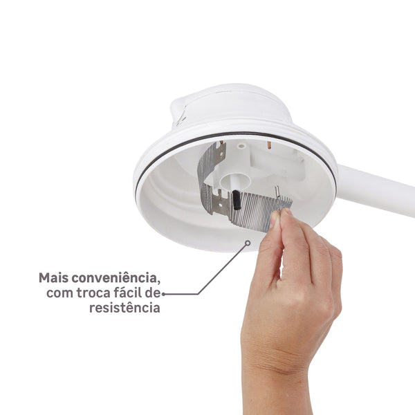 Chuveiro Elétrico 6800w Branco Redondo Bella Ducha