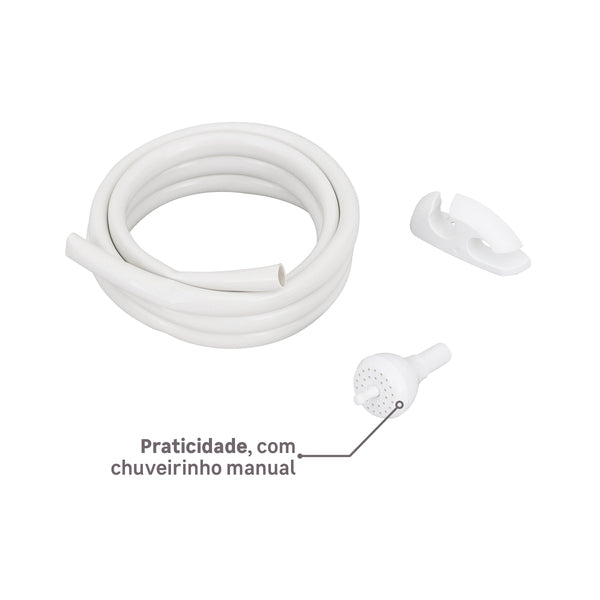 Chuveiro Elétrico 6800w Branco Redondo Bella Ducha