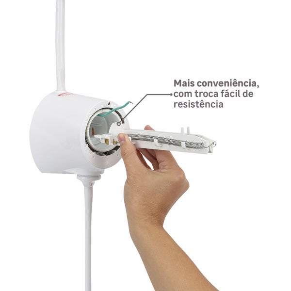 Aquecedor Elétrico de Ponto 5500W Versátil 3T Branco