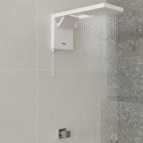 Chuveiro Elétrico 6800w Branco Quadrado Acqua Duo Ultra