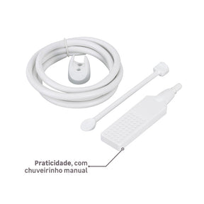 Chuveiro Elétrico 6800w Branco Quadrado Acqua Duo Ultra