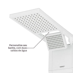 Chuveiro Elétrico 6800w Branco Quadrado Acqua Duo Ultra