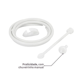 Chuveiro Elétrico 6800w Branco Quadrado Loren Shower