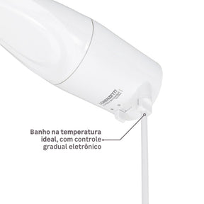 Chuveiro Elétrico 6800w Branco Quadrado Loren Shower