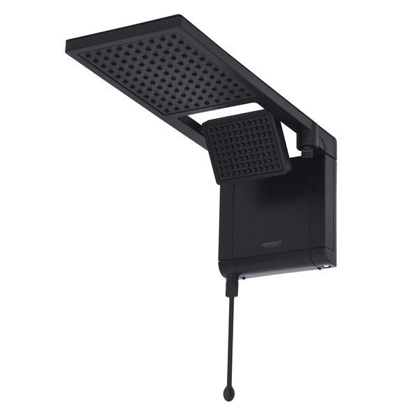 Chuveiro Elétrico Eletrônico 7800w Preto Fosco Quadrado Acqua Duo Ultra